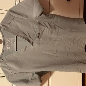 Figs Catarina Scrub Top- Cement